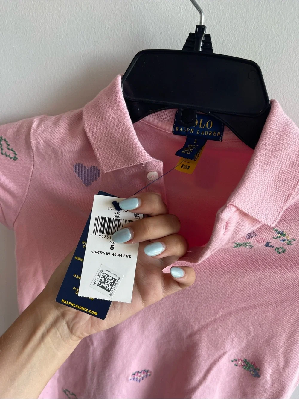 Polo Ralph lauren Pink Polo Dress with Embroidered details